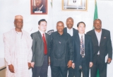 Governor Ikedi Ohakim of Imo State (3rd left) in a group photograph with some foreign investors and executives of the Nigerian Investments Promotion Council (NIPC) after a meeting in Abuja, recently.