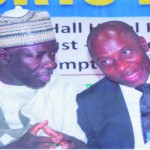 Rivers State Governor, Rt Hon Chibuike Rotimi Amaechi (right) discussing with Engr Sani Ndanusa, Minister/Chairman National Sports Commission at the National Sport commission meeting held at the Hotel Presidential, Port Harcourt, yesterday. Photo: Ibioye Diama