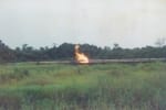 A gas flaring point in Ogoniland