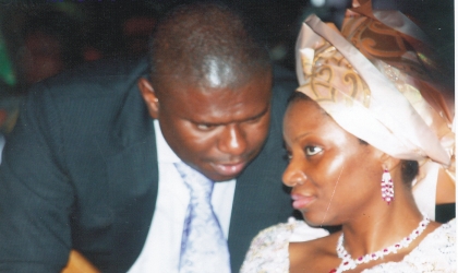 nov02110903 Wife of Rivers State Governor, Dame Judith Amaechi (right) listening to the Commissioner for Works, Mr Dakuku Peterside during the Accountability Forum by Governor Amaechi at the Alfred Diete Spiff Civic Centre, Port Harcourt last Monday.