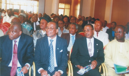 Cross section of dignitaries at the stakeholders’ meeting, held at Government House, Port Harcourt, yesterday. Photo: Chris Monyanaga