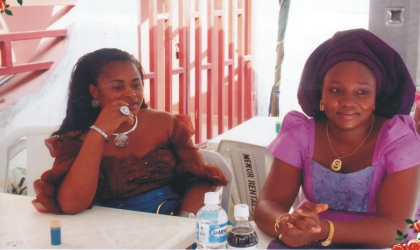 Wife of Secretary to Rivers State Government, Mrs Bariya Abe (right) with that of the chairman of Gokana Local Government Area, Mrs Esther Giadom, at a dedication ceremony at the Redeemed Christian Church of God, in Port Harcourt, recently. Photo: Chris Monyanaga.