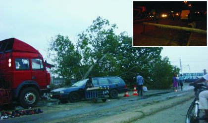 20031001 Scene of the rain storm havoc in the Trans-Amadi axis of port Harcourt, Rivers State, yesterday Photo: Dele Obine