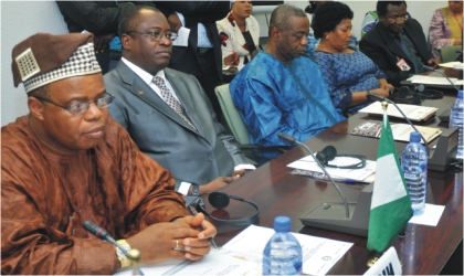 FRED07021101 Cross section of representatives of beneficiary ECOWAS States at the exchange of a Joint Border Post Works contracts funding agreement between ECOWAS commission and European Union in Abuja, last Friday