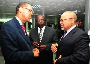 The Tide Friday Back From Left: Newly appointed ambassadors, Amb. Ben Amobi and Amb. Charles Cocodia with former Ambassador to Switzerland, Amb. Joseph Ayalogu at the induction course for new ambassadorial appointees in Abuja, last Tuesday.