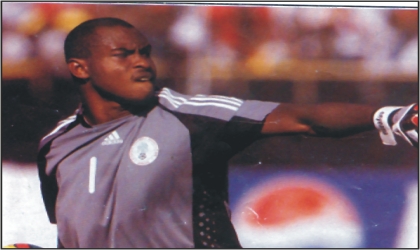 FRED21091103 Enyeama in one of his outings for the Super Eagles