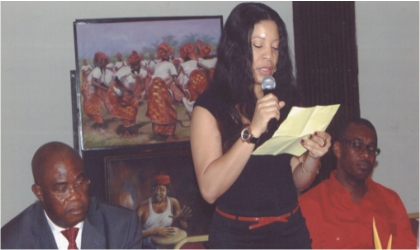 Cross section of Miss ECOWAS Peace pageant contestants during CARNIRIV 2011 media interactive forum organised by the Ministry of Culture and Tourism at Hotel Presidential, Port Harcourt, yesterday.