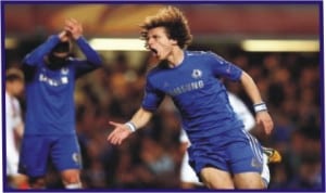 Chelsea’s David Luiz in high spirits for the final match against Benfica, today