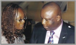 Rivers State Commissioner for Empowerment and Employment Generation, Hon Ipalibo Harry (right), with Director, African Centre for Environmental Protection, Mrs Kaine Chinwah, during the World Environment Day workshop in Port Harcourt, yesterday. Photo: Egberi Sampson