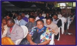A cross section of participants at the Civil Service week in Port Harcourt, yesterday 