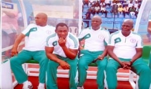 Super Eagles technical crew. 