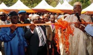 L-R: Governor Jonah Jang of Plateau, Chairman, Dee-Medical centre, Elder Bulus Dareng and elder statesman, retired Lt.- Gen. Theophilus Danjuma, inaugurating Dee-Medical Dialysis Centre in Jos, recently. Photo: NAN