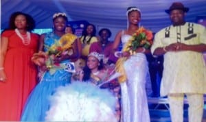 Deputy Governor of Rivers State, Engr. Tele Ikuru, his wife, Dr. Mina Ikuru (left), with  winner of Port Harcourt Centenary beauty pageant, Miss Theodora Kelechi Atako (middle) and the runners-up, at Hotel Presidential, Port Harcourt, last Friday.
