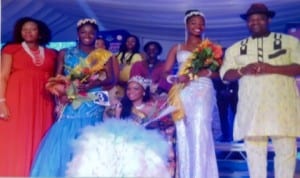 Deputy Governor of Rivers State, Engr. Tele Ikuru, his wife, Dr. Mina Ikuru (left), with  winner of Port Harcourt Centenary beauty pageant, Miss Theodora Kelechi Atako (middle) and the runners-up, at Hotel Presidential, Port Harcourt, last Friday.