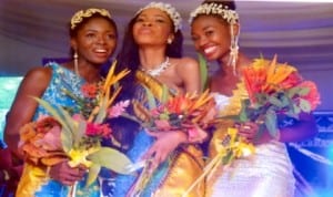 Winner of 2013 Miss Centenary, Theodora Kelechi Atako (middle) with the runners-up after the keenly contested Port Harcourt Centenary Beauty Pageant in Port Harcourt, recently.