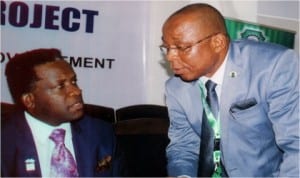 Vice Chancellor, Rivers State University of Science and Technology, Prof. Barineme Fakae (right,) chatting with PHACCIMA President, Engr Emeka Unachukwu, during the 1st RSUST Corporate Society Day, in Port Harcourt, last Wednesday. Photo: Obinna Prince Dele
