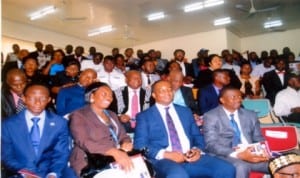 Cross section of participants at the 1st Rivers State University of Science and Technology Corporate Society Day in Port Harcourt last Tuesday. Photo: Obinna Prince Dele