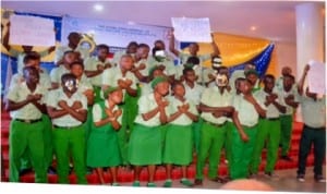 Cross section of students of School of the Handieapped, at the celebration/commemoration  of  the 2013 International Day of Persons with Disabilities in Port Harcourt, recently. Photo: Chris Monyanaga