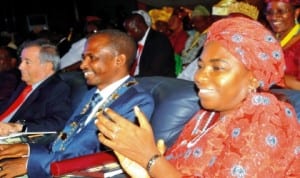 L-R: President, World Federation of Engineering Organisation, Mr Marwan Abdelhamid, President, Nigerian Society of Engineers, Mr Mustafa Shehu and Minister of Water Resources, Mrs Sarah Ochekpe, at the 2013 International Engineering Conference, Exhibition and Annual General Meeting in Abuja, yesterday. Photo: NAN