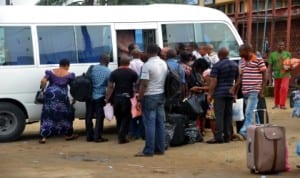 Travellers at Sam Sam Jaja park during 2013 Christmas celebration. Photo: Nwiueh Donatus Ken