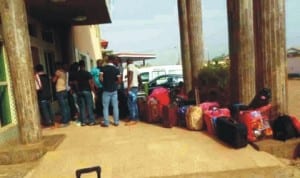 Returnees from Central African Republic being attended  to by officials of Anambra State Emergency Management Agency in  Awka, yesterday. Photo: NAN