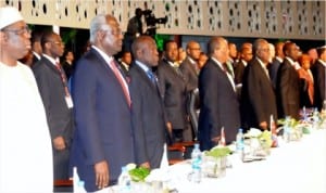 A cross-section of Presidents and Heads of Government at the Centenary Conference in Abuja, yesterday 