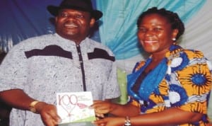 Deputy Governor of Rivers State, Mr Tele Ikuru (left), and Director, World Book Capital , Mrs Koko Kalango, at the opening ceremony of Port Harcourt World Book Capital in Port Harcourt, yesterday.