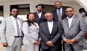 Members of the Baord of Rivers State Sustainable Development Agency (RSSDA) in a group photograph after their screening by the State House of Assembly in Port Harcourt last Monday. Excutive Director, Dr. Noble Pepple (right), Chairman of Board, Rev Precious Omuku (2nd right). 