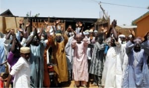Some of the members of All Progressives Congress (APC) during their ward congress in Kwami Local Governments of Gombe State, last Saturday.