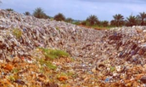 Rivers State Environmental  Sanitation Authority dumpsite at Rumuolumeni in Obio/Akpor Local Government Area. Photo: Chris Monyanaga