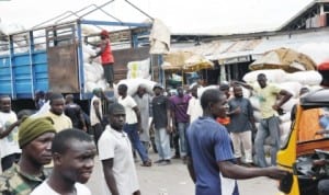 Business going on in Maiduguri last Saturday