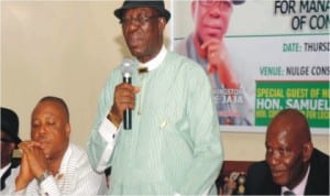 L-R: Commissioner, Rivers Civil Service Commission, Mr Jonah Tomuno, Acting  Chairman of the Commission, Mr Kingston Jaja and Director , Rivers State Local Government Commission, Mr Moses Yalla,  at a training workshop on Effective Usage of Engineering Tools for Directors of Works of the 23 Local Government Councils in Port Harcourt, yesterday