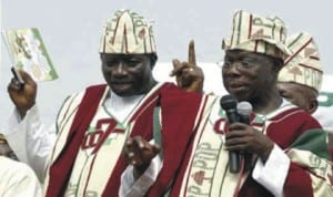 President Goodluck Jonathan and Former President Olusegun Obasanjo