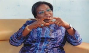 Administrator, GPHCDA, Dame Aleruchi Cookey-Gam explaining a point during the interview