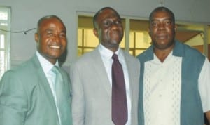 L-R: Managing Director/CEO I Conntact-Connect Communication, Mr Larry-Godwill Ajiola, General Manager, Garden City Radio, Mr Ezekiel Hart, Managing partner, ETC Corporate &  Media Concept, Olubukola Abimbola, during  a  one day job skills workshop organised by Garden City Radio at Knowledge Development Centre, Port Harcourt, recently. Pix. Egberi A. Sampson.  