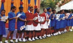 Cross section of pupils of Abec Nursery and Primary School at the 2014 Unity Day celebration held at the school compound  in Port Harcourt, last weekend.