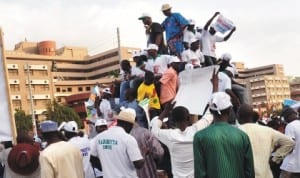 Political party supporters during a national event in Abuja, recently. Photo: NAN