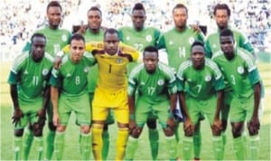 Super Eagles of Nigeria lineup in a recent match