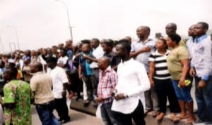 Youths during a political rally in Port Harcourt