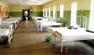 Gombe State Specialist Hospital deserted as the Nigeria Medical Association strike continued last Monday.