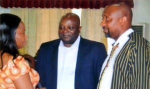 Speaker, Rivers State House of Assembly, Rt Hon Otelemaba Amachree (centre) chating with the Chairman, House  Committee on Information, Hon Onari Brown (rigtht) and Hon Victor Wobo Nyeche (left), after the sitting of the House, last Monday. Photo: Chris Monyanaga