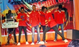 Dancers performing on stage