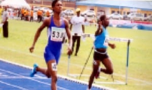 Athletes struggling for honours during a recent national meet in Port Harcourt, Rivers State.