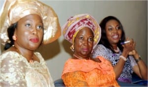 L-R: Chairman, Women's Wing, Eastern Delta People's Association, Mrs Manuela Izunwa, Keynote Speaker, Prof. Bene Abbey and guest lecturer, Mrs Mina Ogbanga, at the Eastern Delta Women's Convention in Port Harcourt last Wednesday