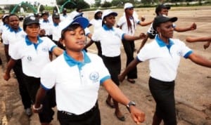 Members of Child Rights Brigade, Enugu State Command during their inauguration in Enugu recently.