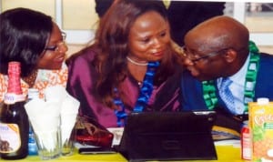 Chairman of the occasion, Pastor, Tunde Bakare (right) confering with the Sole Administrator, GPCDA, Barr (Mrs) Aleruchi Cookey-Gam (left) during the 3rd graduation ceremony of Bloombread High School.  With them is the Proprietress, Mrs Olufunke Sunmonu at the school in Port Harcourt, recently. Photo: Nwiueh Donatus Ken