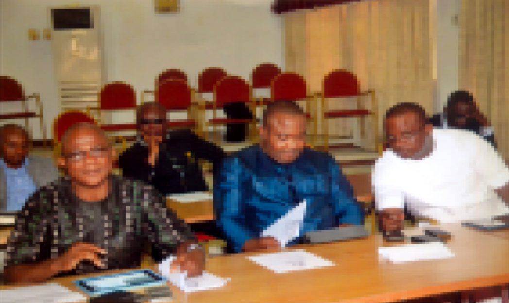 Hon. Legbosi Nwidadah (left) Hon. God’s Time Ben Horsfall (middle) Hon Josiah Olu (right) at the sitting of the House recently. Photo: Chris Monyanaga