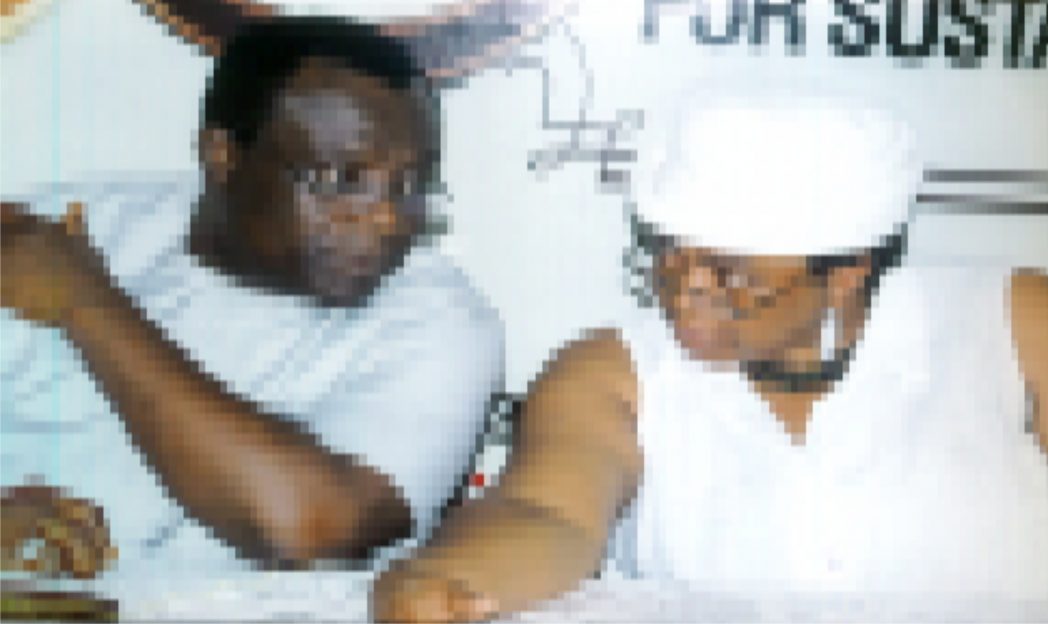 1st Vice Chairman Manufacturers Association of Nigeria Rivers/Bayelsa State branch, Hon. Charles Beke (left) confering with Chairman Manufacturers Association of Nigeria, Rivers/Bayelsa State branch, Mrs Ekama E. Akpan (right) during press briefing of 30th Annual General Meeting of MAN at the council in Port Harcourt recently. Photo: Egberi A. Sampson