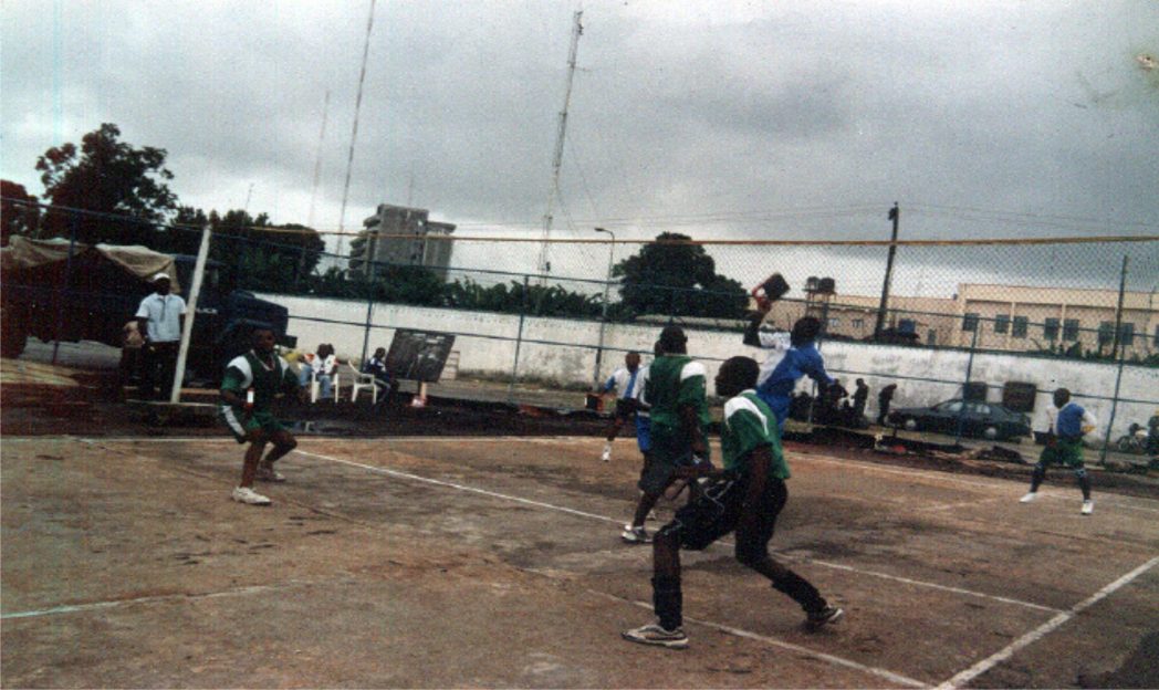 Action recorded in an Abula match at the Alfred Diete-Spiff Sports Complex, Port Harcourt during a previous state sports festival