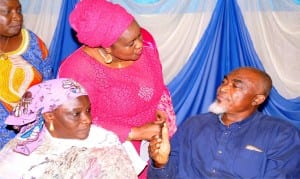 L-R: Secretary to Nasarawa State Government, Mrs Zainab Ahmed, Director, Consumer Affairs Bureau, Nigerian Communications Commission (NCC), Mrs Maryam Bayi and Deputy Vice Chancellor, Academics, Kaduna State University, Dr  Ahmad Babajo, at the 71st NCC Consumer Outreach Programme in Kaduna, yesterday.